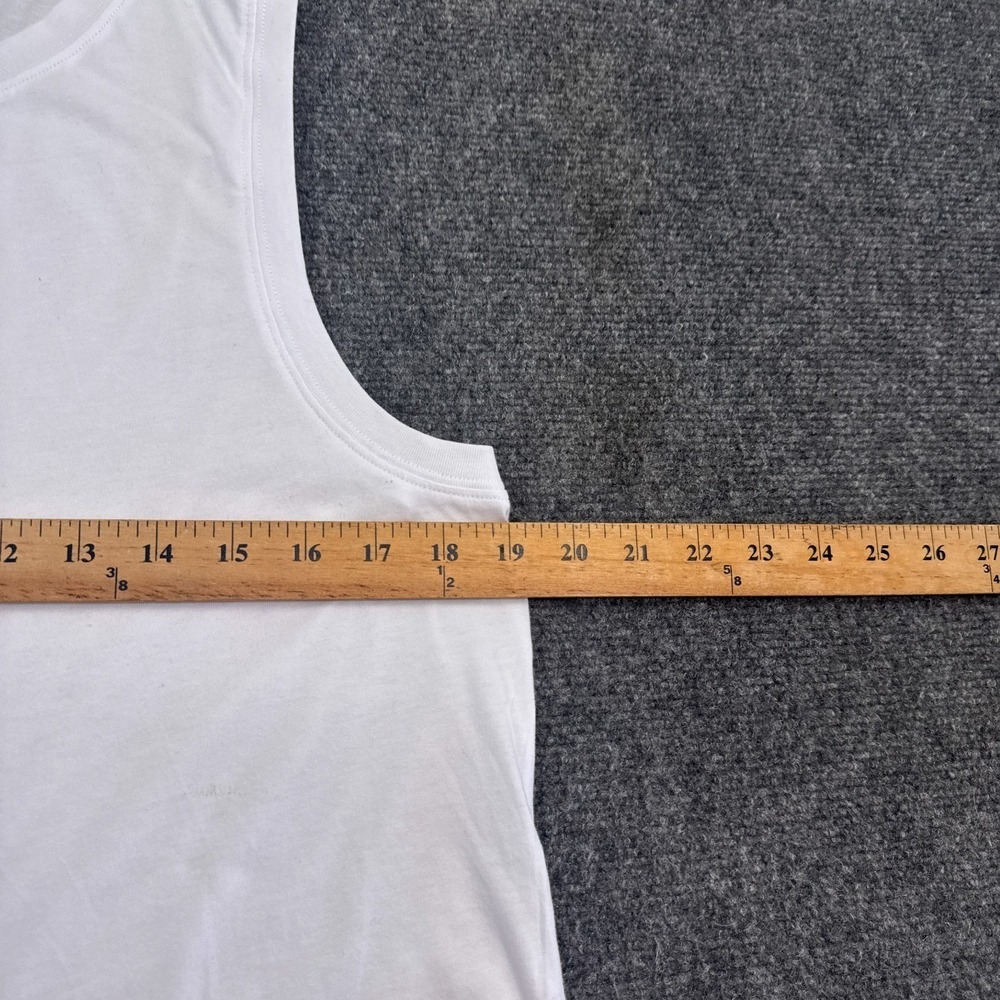 Fabletics Tank Top Womens Size Medium White Athleisure‎ Yoga Gym Activewear - Picture 12 of 13